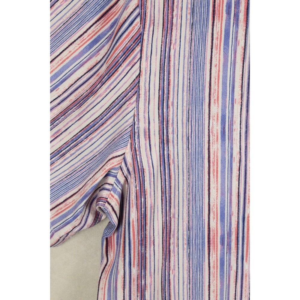 Tommy Bahama ISLAND ZONE Shirt Mens Large Silk Blend Striped - Picture 6 of 16